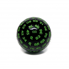 Dice4friends Würfel D100 Black-Green 284998