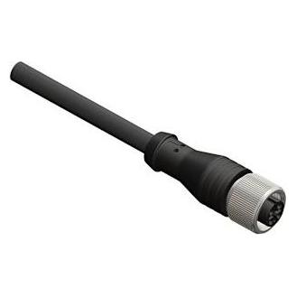 RS PRO M12 Connector Female Straight,4W, 5m (8771066)