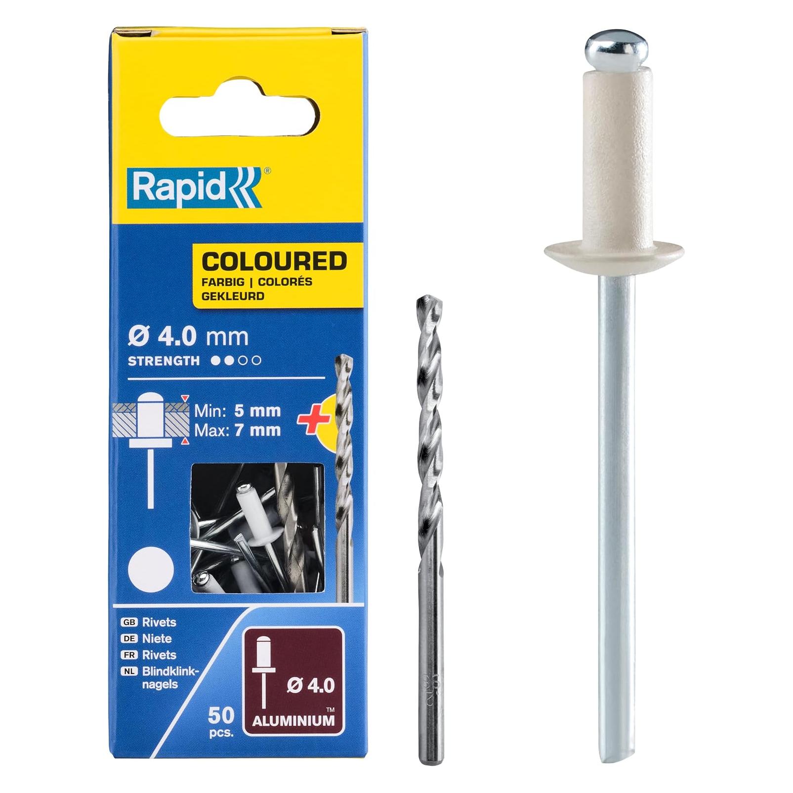 Rapid Weisse Blindniete Ø 4,0 x 10 mm (5001463)