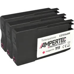 3 kompatible Tinten ersetzt HP CZ135A 711 magenta