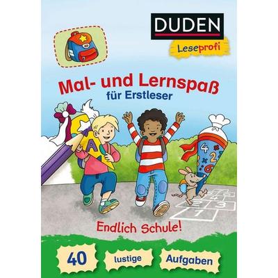 Duden Leseprofi – Mal- und Lernspaß für Erstleser. Endlich Schule!, Taschenbuch von Frauke Nahrgang, FISCHER Sauerländer Duden, 978-3-7373-3417-4