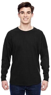 J America JA8229 Game Day Jersey T-Shirt in Black size Medium   Cotton/Polyester Blend 8229