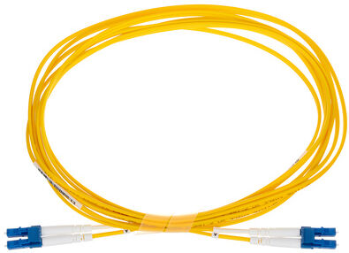 pro snake LWL cable OS2 4m LC Duplex Gelb