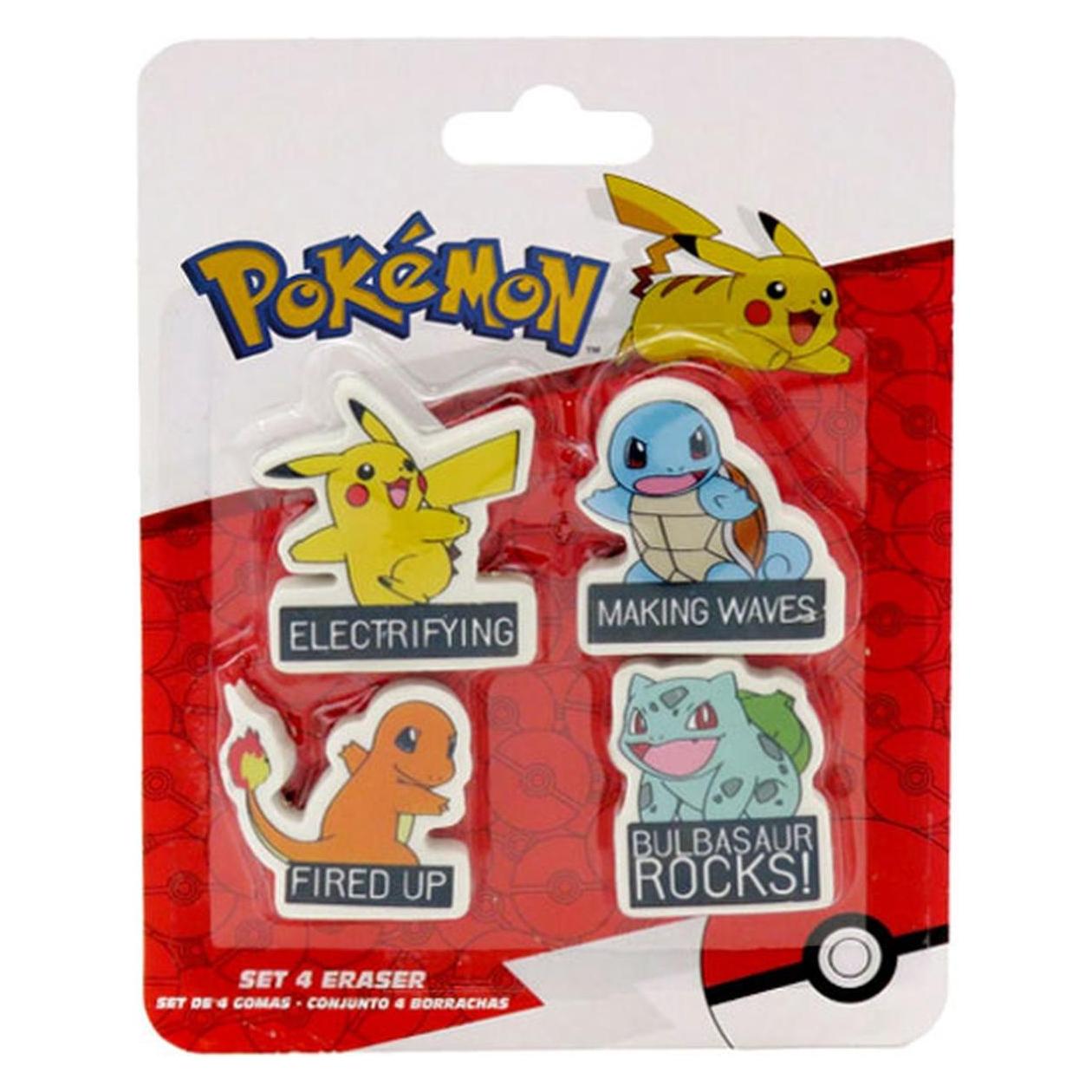 Altri CYPBRANDS Pokémon Stationery Set, Erasers, Writing, School Supplies, Multicoloured, Official Product (GARS0063)