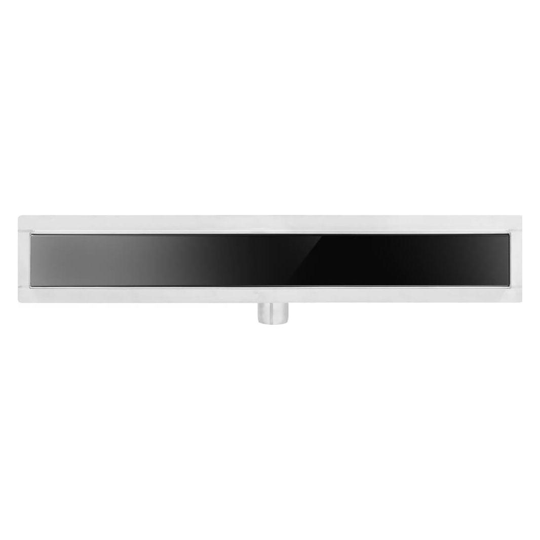 Fala Duschrinne Bodenablauf Modell Black Glass Edelstahl Siphon Ablaufrinne (75387)