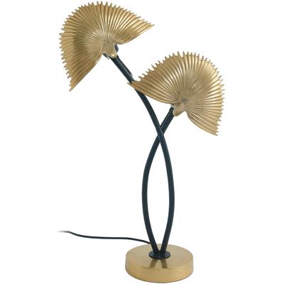 KAYOOM Tischleuchte "Sue", gold (goldfarben), 2, H: 60cm, 1 Stk., Leuchten, Dekorative Tischlampe mit zwei Lichtobjekten aus Metall, Tischleuchte