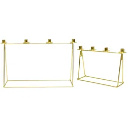 Krasilnikoff Kerzenhalter Advent 2er Set, Messing