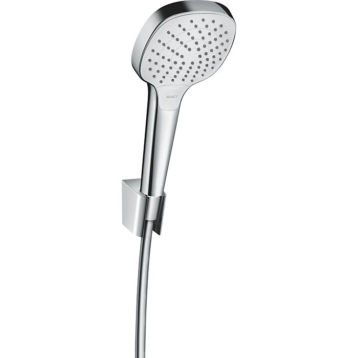 hansgrohe Croma Select E Vario Wannenset 26413400 weiss-chrom, 160 cm Schlauch Isiflex
