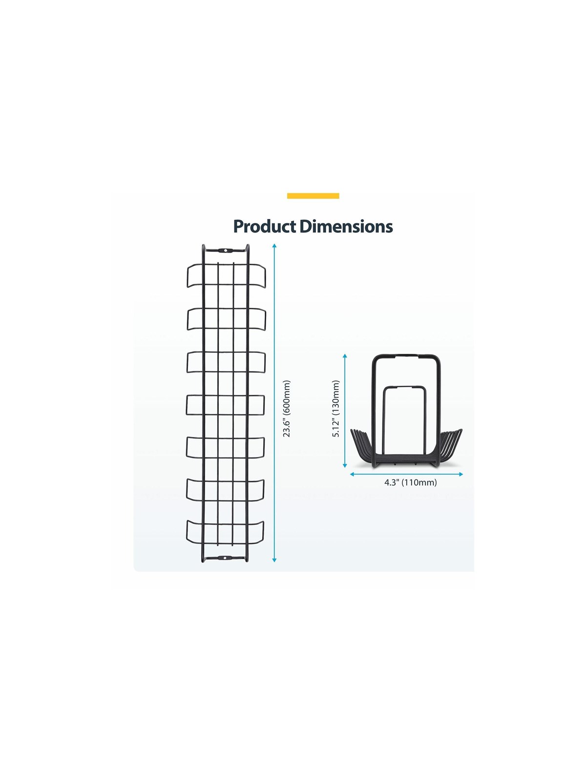 StarTech.com Startech - cable management tray - basket style power bar holder - TAA Compliant