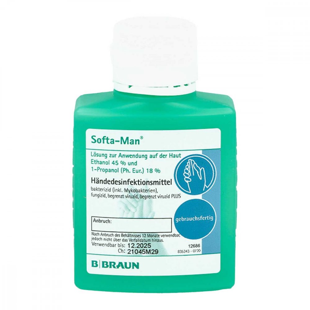 B. Braun Melsungen AG Softa Man Händedesinfektion Kittelflasche 08504958