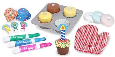 Melissa & Doug Bake & Decorate Cupcake Set - Multi