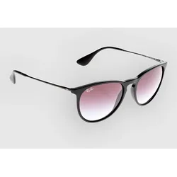 Ray-Ban Erika Rubber Black Sonnenbrille poly grey gradient Gr. Uni
