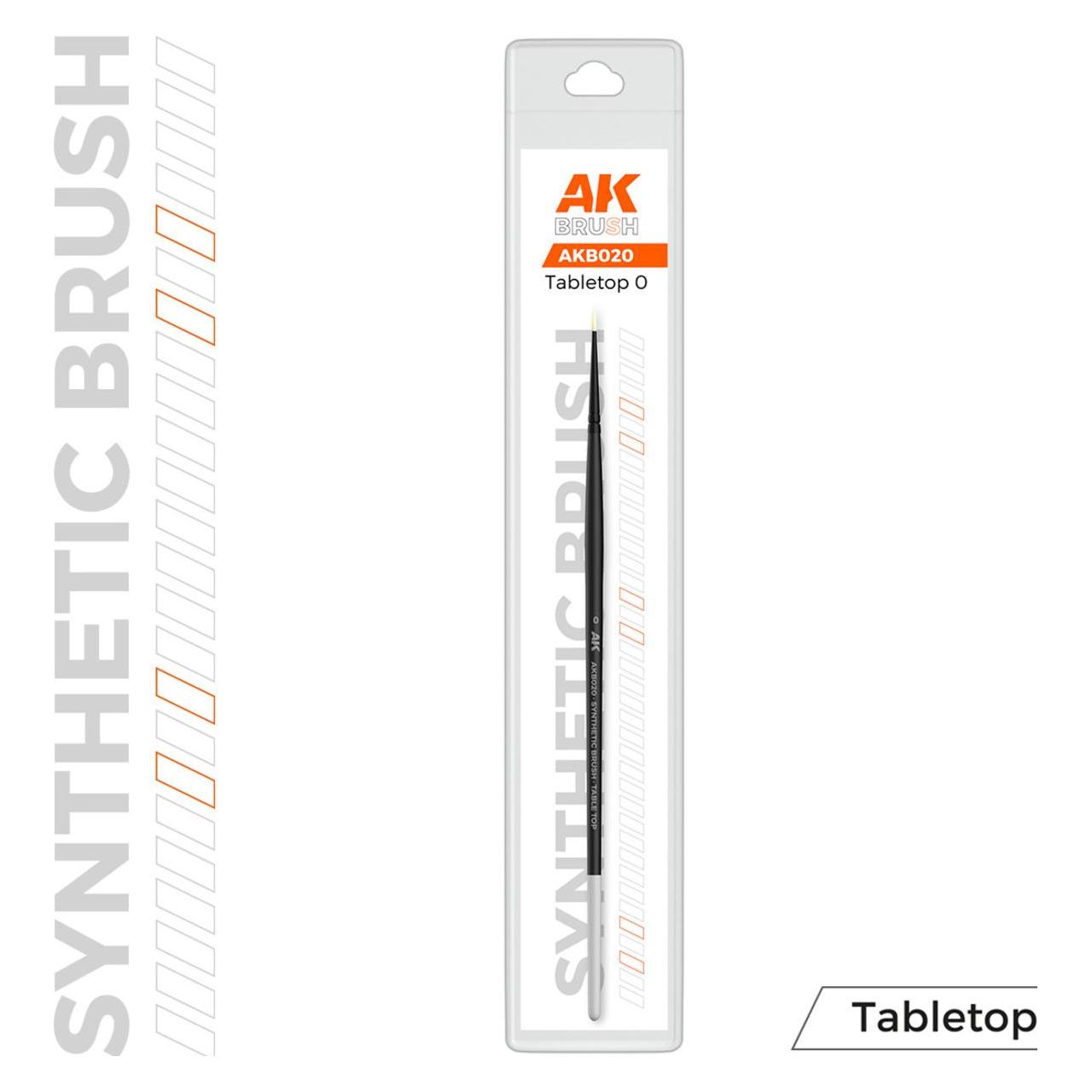 AK Interactive Ak Synthetic Tabletop Brush - 0 (AKB020)