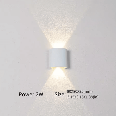 Inspire Curations Modern Nordic Up & Down LED Wall Lamp Minimalist Indoor Bedroom & Corridor Sconce neutral Light