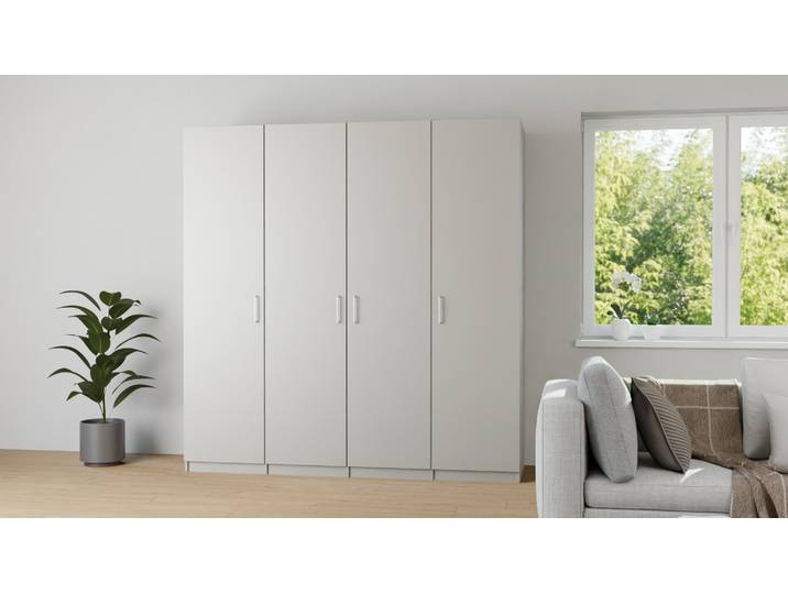 Kleiderschrank groß Premium Dekore Grau