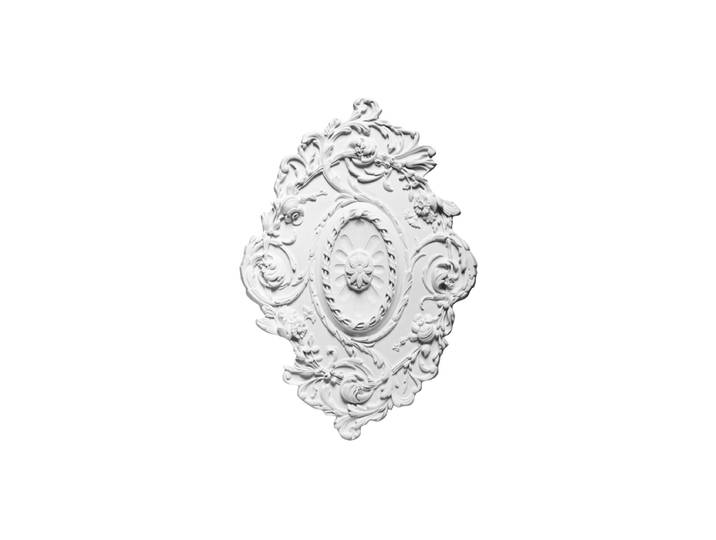 Wand- und Deckenzierelement „R 22“ - 77.5 x 53 cm Weiss Orac Decor
