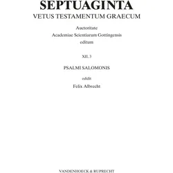 Septuaginta. Band 12,3, Fachbücher von Felix Albrecht