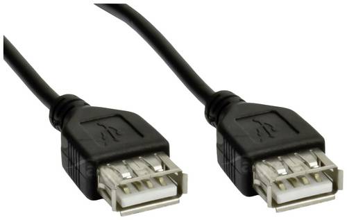 Akyga USB-Kabel USB-A Buchse, USB-A Buchse 1.80m Schwarz AK-USB-06