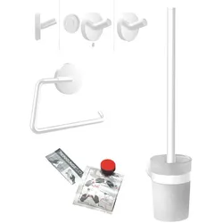 EMCO Starter-Set round, weiss Papierhalter, Bürstengarnitur, Haken, 439813900 439813900