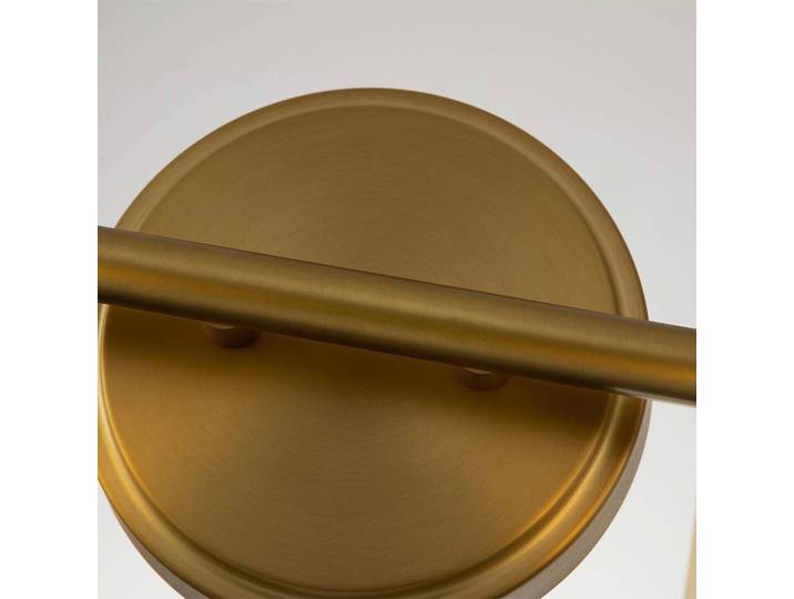 Wandlamp Swell, messing / goud, Badkamer, Glas, Wandlamp
