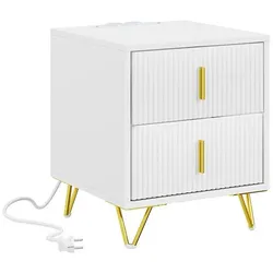 SoBuy, Nachttisch, FBT115-E-W (36 x 40 x 47 cm)
