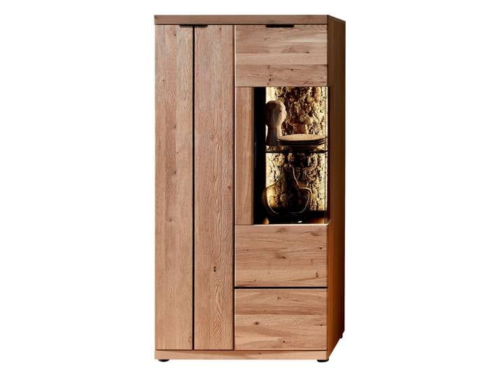 Cantus Highboard-Vitrine (links) DONNA, wildeiche, Teilmassiv