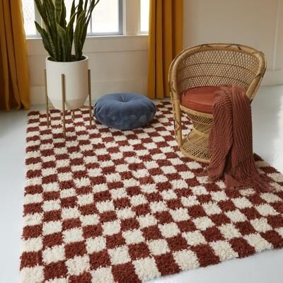 Balta Rugs Mackie Checkered Shag Area Rug