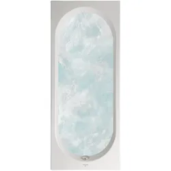 Villeroy & Boch O.novo Whirlpool Badewanne 170x75 cm, Höhe 495 mm, glänzend weiß Alpin, Acryl, HydroPool Entry System mit Wasserdüsen im Rückenbereich