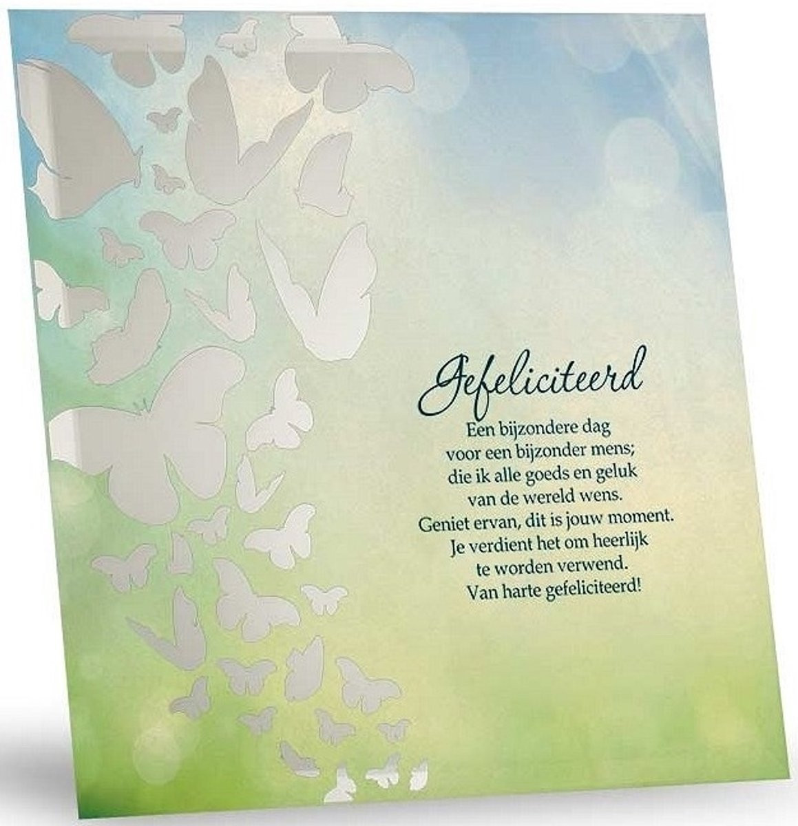 Silver Silhouette Gefeliciteerd Tafeldecoratie voor Volwassenen