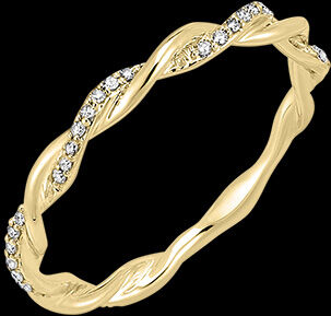 Edenly Ring Frische - Olymp - Gelbgold, 18 Karat, mit Diamanten