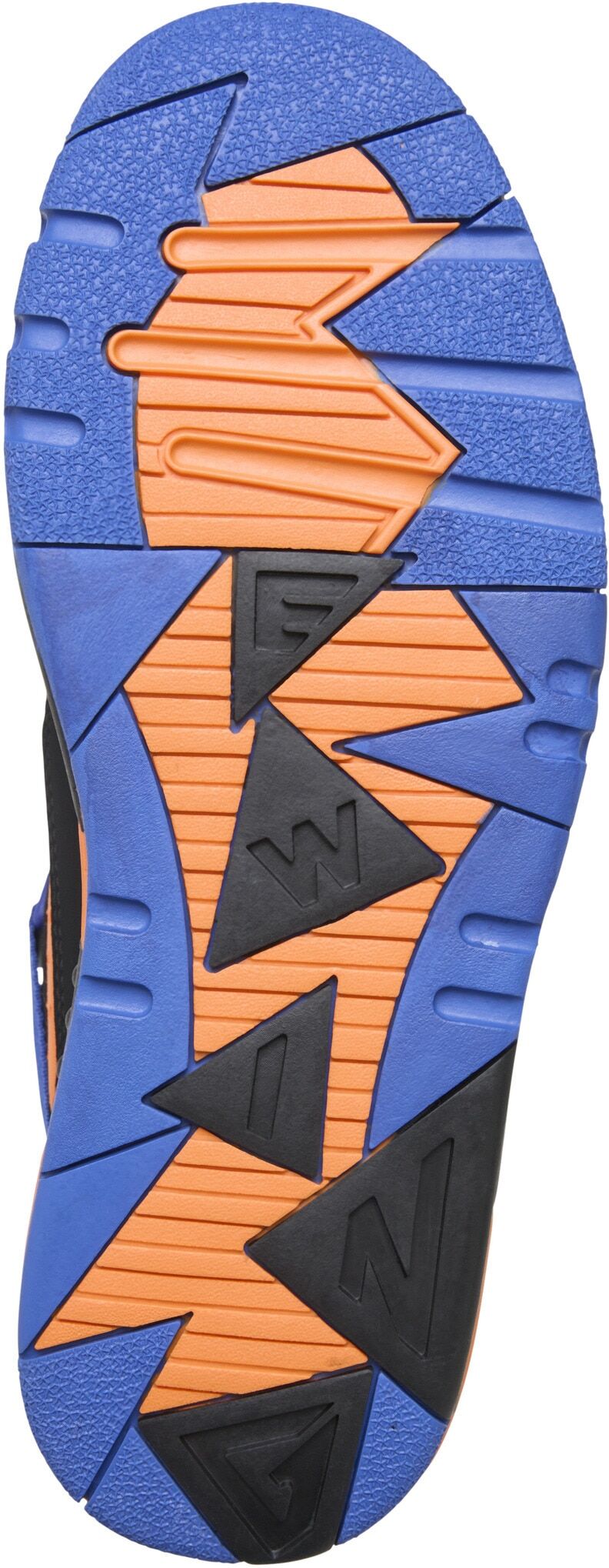Trainingsschuh EWING "Ewing EWING FOCUS OG", Damen, Gr. 41, blau (schwarz, orange, royal), Leder, Schuhe