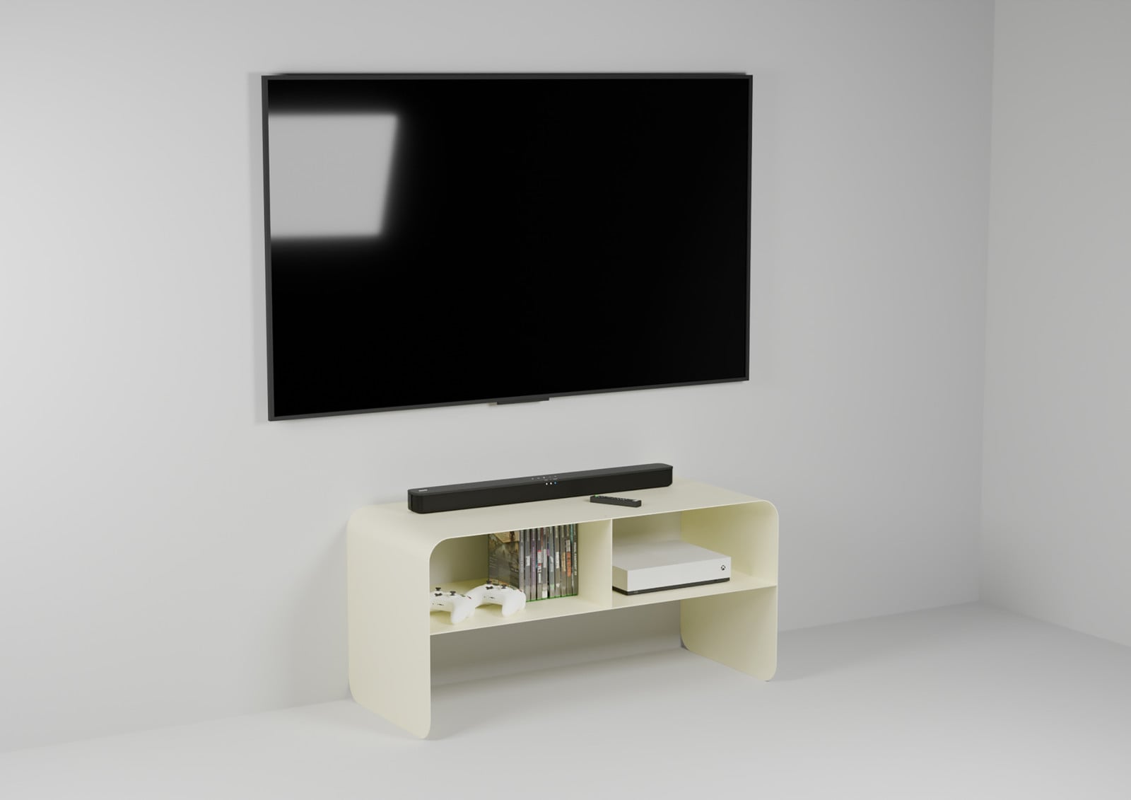 Kare Design Lowboard Lounge M, beige, B/D/H: 90 x 44 x 37 cm