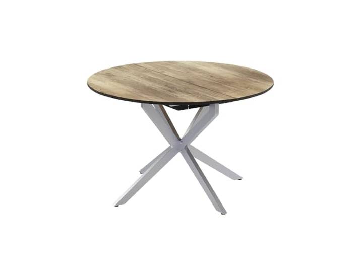 Vicco Esstisch Loyd, Eiche rustikal/Grau, 120 x 76.5 cm ausziehbar, zur Erweiterung der Tischfläche bei Bedarf geeignet