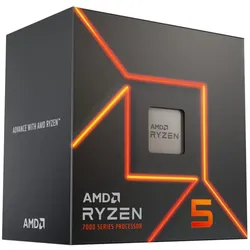 AMD Ryzen™ 5 7400 6-Kern CPU, Sockel AM5, Boxed (mit Wraith Stealth Kühler)