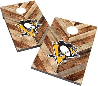 Skip's Garage Pittsburgh Penguins 2x4 NHL Cornhole Bag Toss