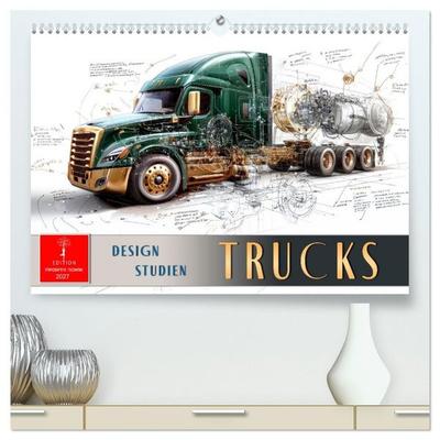 Trucks - Design Studien (hochwertiger Premium Wandkalender 2027 DIN A2 quer), Kunstdruck in Hochglanz