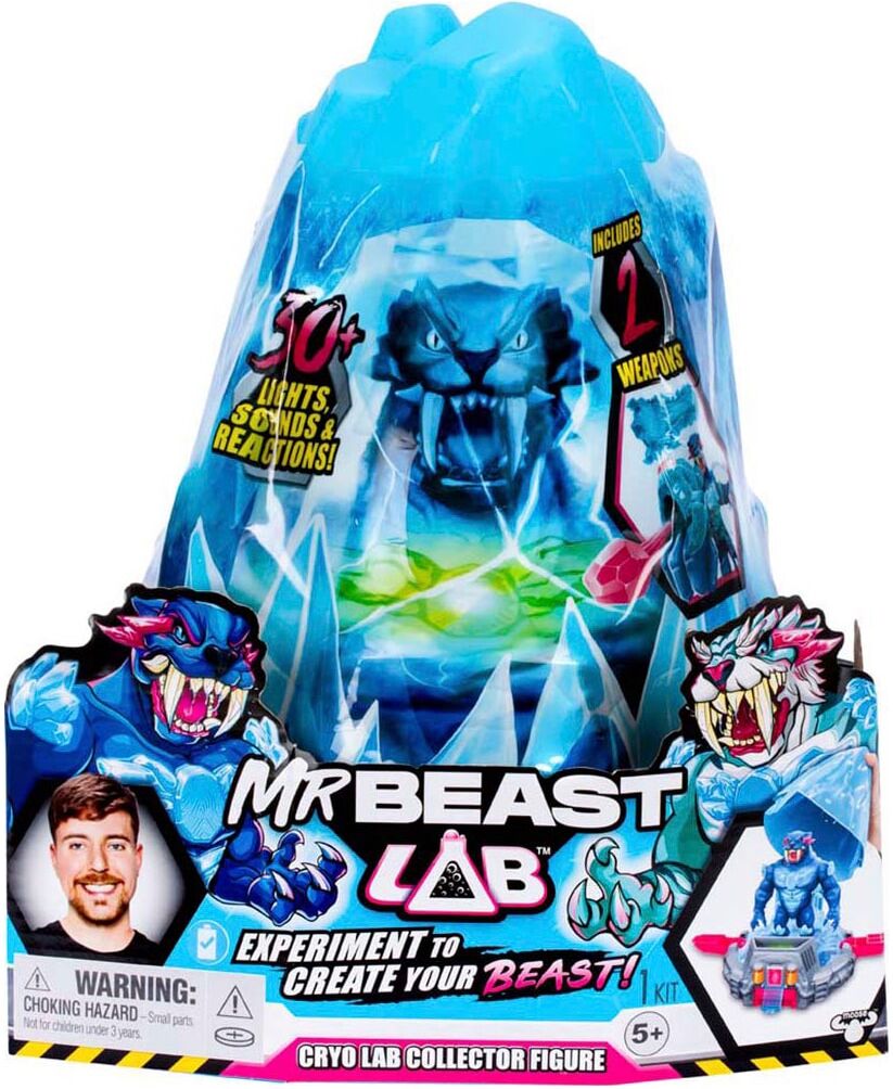 Spielfigur MOOSE "MrBeast Lab Cryo Lab", schwarz, Spielfiguren, Kinder, Spielfigur, mit Soundeffekt