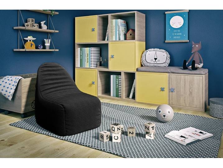 Sitzsack Dolino - Schwarz - Luxusbetten24