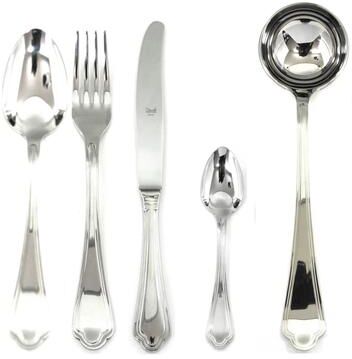 Mepra Leonardo Flatware Set - 49 Pieces - Stainless Steel