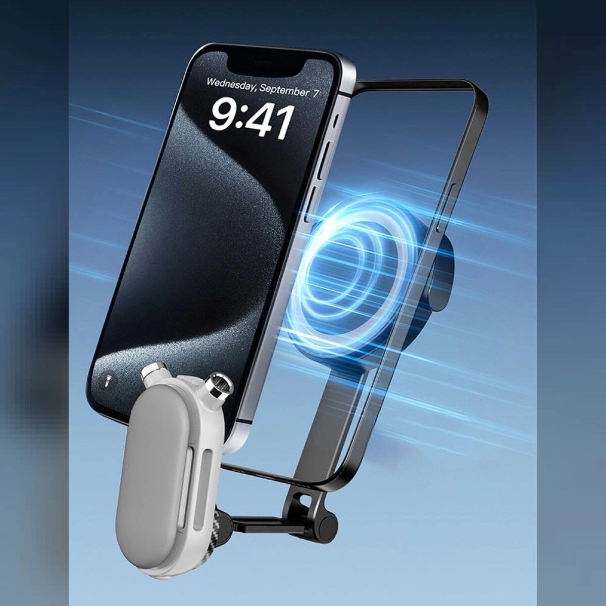 INF 2-in-1 Smartphone- und Action-Kamera-Hals-Halterung mit verstellbarem Brustgurt für freihändige POV-Aufnahmen