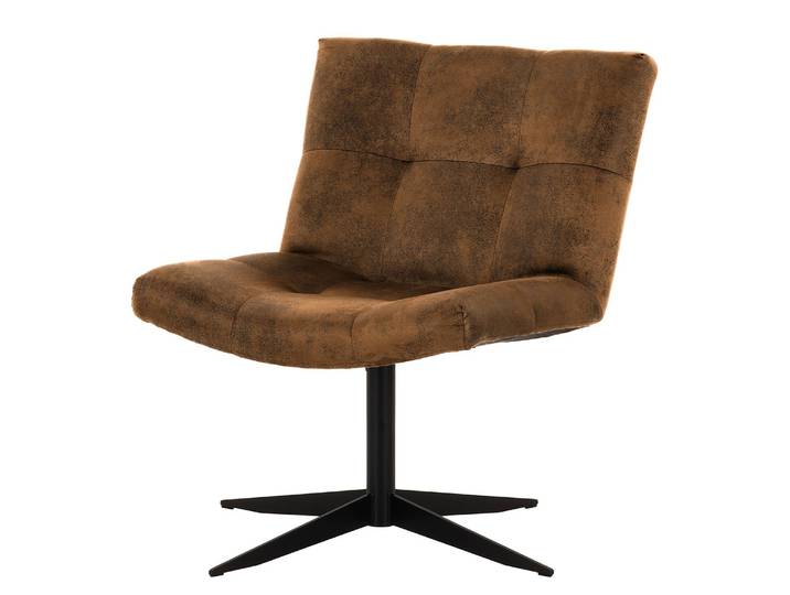 Sessel Mandes Kupfer Microfaser Afua 67 x 82 x 74cm