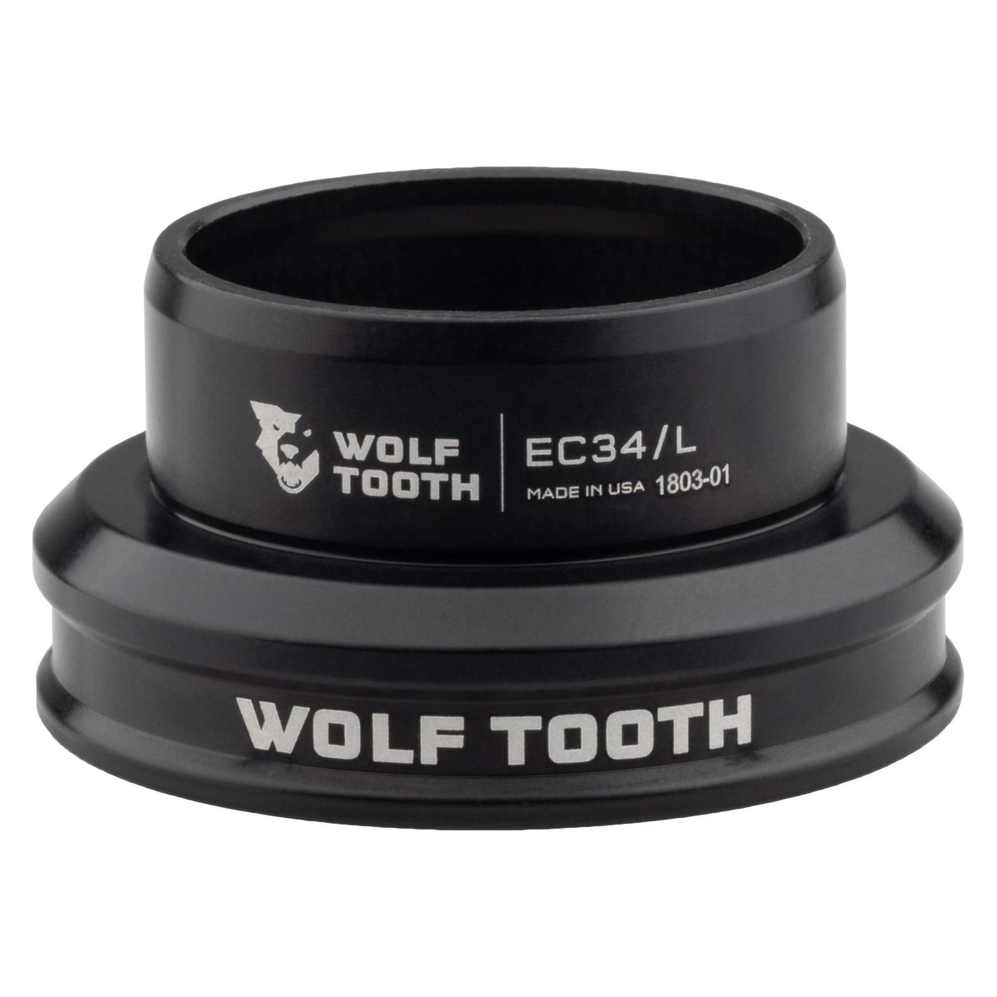Wolf Tooth Premium Steuersatz Unterteil, 1 1/8", EC34/30, black (EC34L-30-BLK)