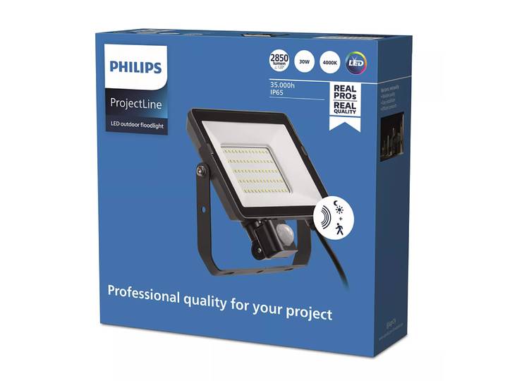 Philips Projectline, projecteur 30W 4000K avec détecteur de mouvement