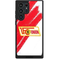 Nivocase Handyhülle für Samsung Galaxy S22 Ultra Hülle NIVOpure Case Schwarz 1. FC Union Berlin Logo (Samsung Galaxy S22 Ultra), Smartphone Hülle, Schwarz