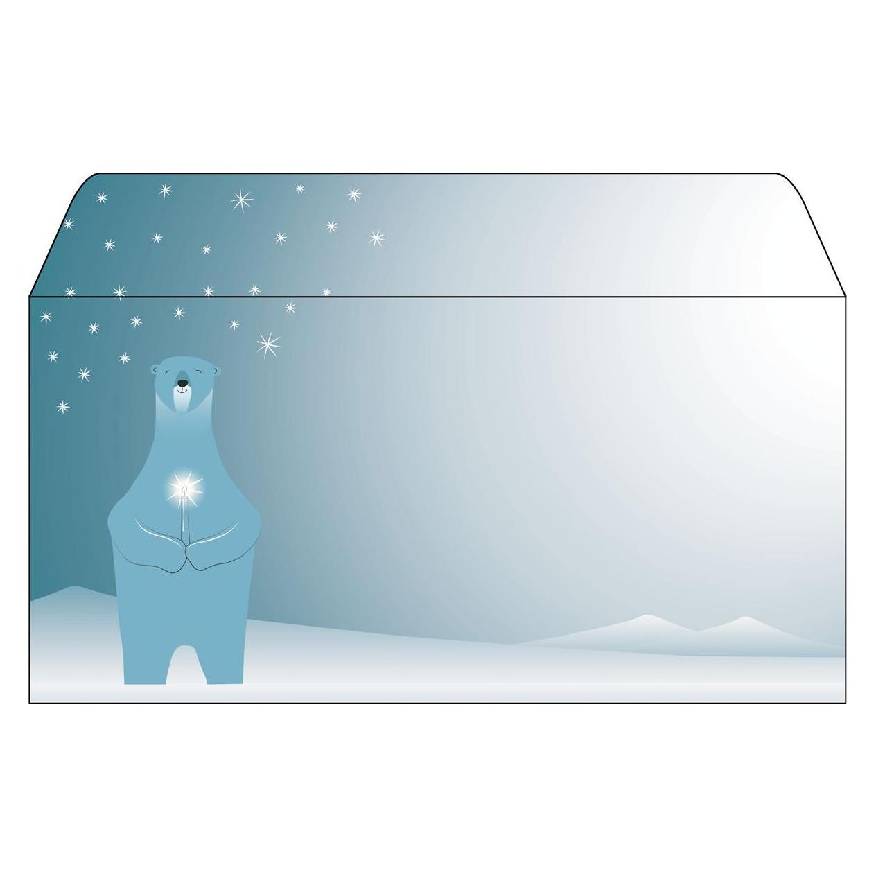 Sigel Weihnachts-Motiv-Papier (110 x 220 mm, dl, DL, 25x) (DU259)