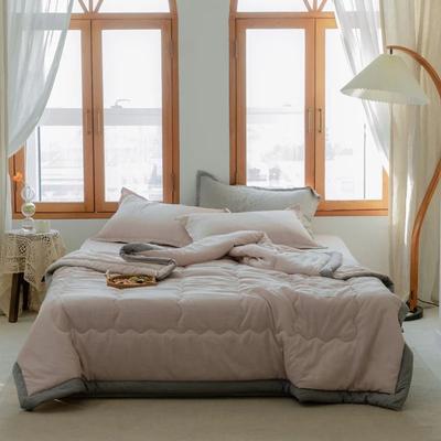 Uplift Essentials Lightweight Japanese Cotton Quilted Summer Quilt Soft, Breathable And Washable 43.3 59.1 In beige
