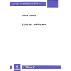 Studenten und Mietrecht, Fachbücher von Wilhelm Schupeta