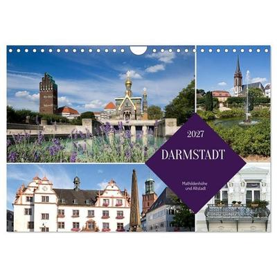 Darmstadt - Mathildenhöhe und Altstadt (Wandkalender 2027 DIN A4 quer), CALVENDO Monatskalender