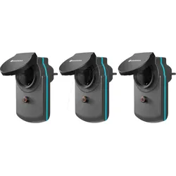 GARDENA 19096-20 - Smarte Outdoor Steckdose, Zwischenstecker, 3 Stück