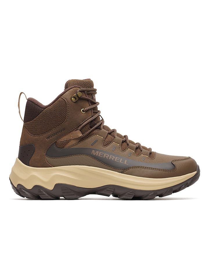 Merrell Leder-Trekkingschuhe "Thermo Chill 2" in Hellbraun - 41